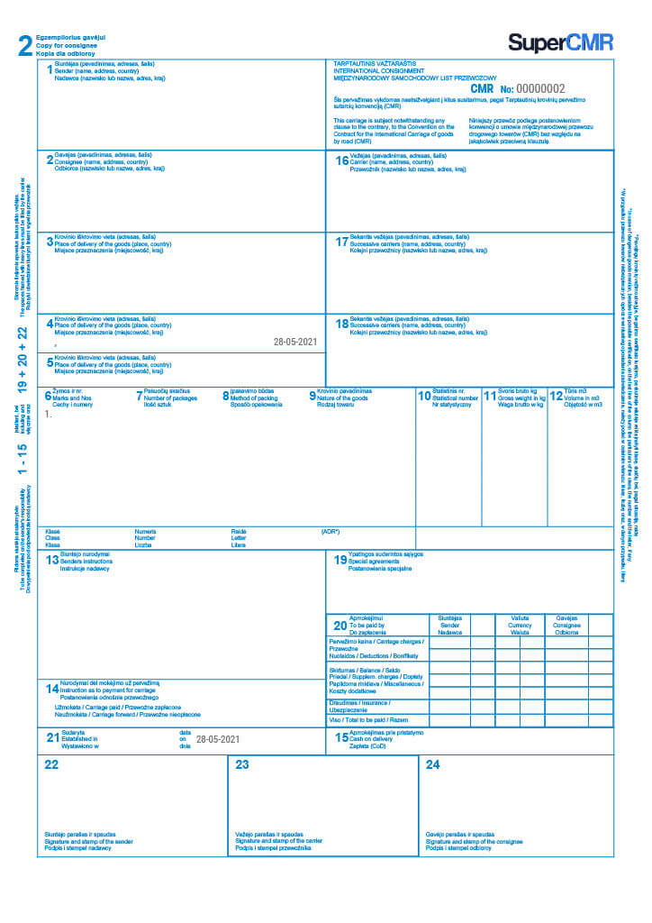 Ce este un CMR document